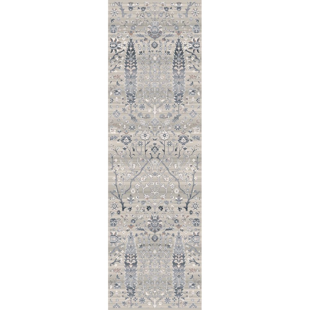 Dynamic Rugs 4635-897 Refine 2.2 Ft. X 7.7 Ft. Finished Runner Rug in Taupe/Silver/Gold